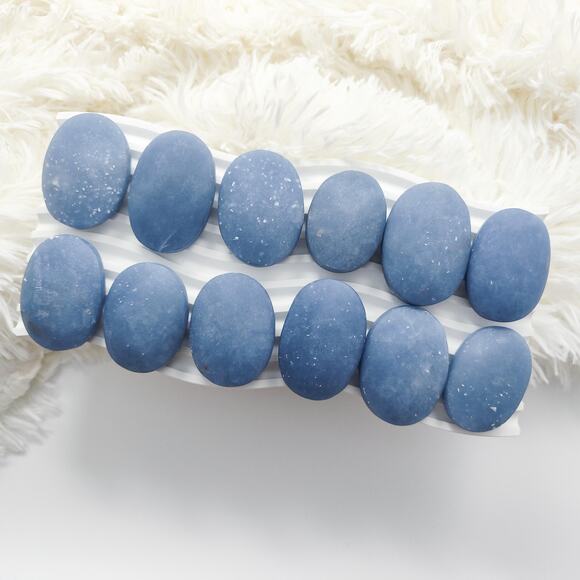 Angelite Palm Stone Healing Crystal - Picture 3 of 8